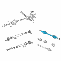 OEM 2008 Pontiac G8 Rear Wheel Drive Shaft Diagram - 92216819