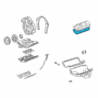 OEM Pontiac Firebird Valve Cover Gasket Diagram - 10048606