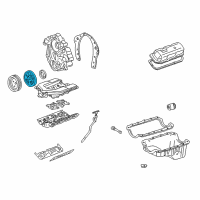 OEM 1990 Chevrolet Camaro Balancer Asm-Crankshaft Diagram - 10146863