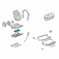 OEM 1992 Pontiac Firebird Manifold Gasket Diagram - 14097620