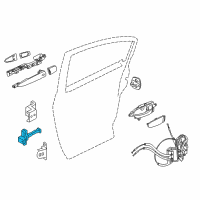 OEM 2017 Nissan Maxima Link-Check, Rear Door Diagram - 82430-4RA0A