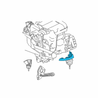 OEM Chrysler Bracket-Engine Mount Diagram - 4809958AC