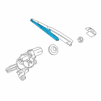 OEM Saturn Astra Rear Blade Diagram - 93189239