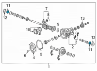 OEM 2022 Chevrolet Tahoe Axle Seal Diagram - 84428310