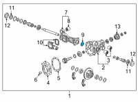 OEM 2022 Cadillac Escalade Axle Housing O-Ring Diagram - 84428321