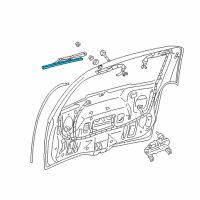 OEM Chevrolet Uplander Blade Asm-Rear Window Wiper Diagram - 15192147
