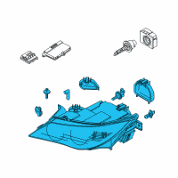 OEM BMW 650i Headlight Front Right Diagram - 63-12-7-165-986