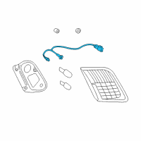 OEM 2007 Toyota Camry Socket & Wire Diagram - 81585-06120