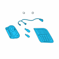 OEM Toyota Camry Back Up Lamp Assembly Diagram - 81580-06120