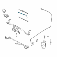 OEM 2000 Oldsmobile Alero Wiper, Windshield Diagram - 12362505