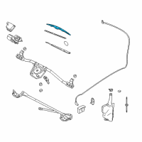 OEM 2000 Chevrolet Cavalier Blade, Windshield Wiper Diagram - 22711469