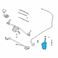 OEM 2002 Pontiac Grand Am Washer Reservoir Diagram - 12365309