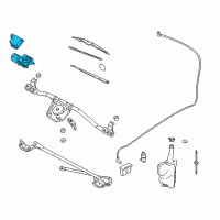 OEM Pontiac Grand Am Motor, Windshield Wiper Diagram - 12365366