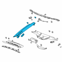 OEM 2018 Chevrolet Corvette Weatherstrip Pillar Trim Diagram - 23326758