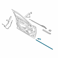 OEM 2018 Lincoln Continental Side Molding Diagram - GD9Z-5420879-AB