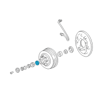 OEM 1998 Dodge B3500 Cup-Wheel Bearing Diagram - 2955374