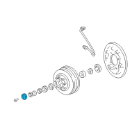 OEM Dodge Ram 2500 Nut-Bearing Adjusting Diagram - 52069306