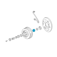 OEM 1999 Dodge Ram 1500 Wheel Bearing, Inner Diagram - 927017