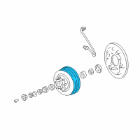 OEM 1998 Dodge B3500 Drum Assembly-Rear Wheel Diagram - 52008593