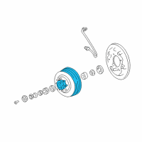 OEM 1991 Dodge B150 Brake Drum Diagram - 52007593