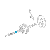 OEM Dodge Ramcharger Wheel Bearing, Inner Diagram - 2852729