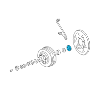 OEM 1990 Dodge Ramcharger Seal-Wheel Bearing Diagram - 3496557