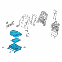 OEM 2011 Kia Optima Cushion Assembly-Front S Diagram - 882032T330AK2