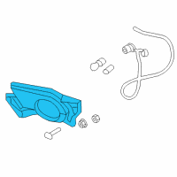 OEM 2006 Chevrolet Avalanche 1500 Fog Lamp Assembly Diagram - 15040362