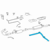 OEM 2009 Dodge Sprinter 3500 Exhaust Tail Pipe Diagram - 68012022AA