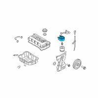 OEM 2009 Hyundai Sonata Bracket Assembly-Oil Filter Diagram - 21121-2G000