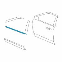 OEM 2017 Ford Police Interceptor Utility Belt Weatherstrip Diagram - BB5Z-7821453-A