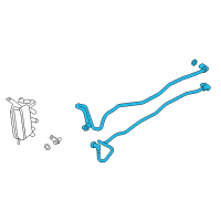 OEM 2016 BMW 528i Transmission Oil Cooler Line Diagram - 17-22-7-619-743