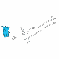 OEM BMW 528i Automatic Transmission Oil Cooler Diagram - 17-21-7-638-581