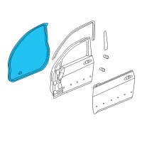 OEM Honda Accord Sub-Seal, L. FR. Door Diagram - 72365-SDA-A02