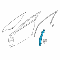 OEM Nissan Regulator Assy-Door Window, LH Diagram - 80721-4RA0A