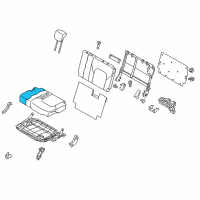 OEM 2017 Nissan Armada Pad - 3RD Seat Cushion, LH Diagram - 89361-1LK5A