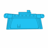 OEM 2006 Dodge Magnum Lamp-LIFTGATE CHMSL Diagram - 4806100AC