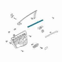 OEM 2016 Ford Police Interceptor Sedan Belt Weatherstrip Diagram - AG1Z-5425860-A