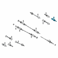 OEM 2016 Hyundai Genesis Joint Kit-Front Axle Differential Side RH Diagram - 49535-B1100