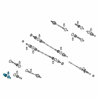 OEM 2016 Hyundai Genesis Joint Kit-Front Axle Differential Side Diagram - 49535-B1101