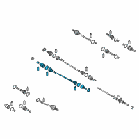 OEM 2016 Hyundai Genesis Shaft Assembly-Drive, LH Diagram - 49500-B1100