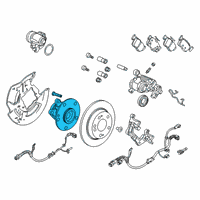 OEM 2019 Honda Civic Bearing, Rear Hub Unit Diagram - 42200-TGH-A01