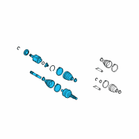 OEM 2011 Toyota Highlander Axle Shaft Assembly Diagram - 42340-0E040