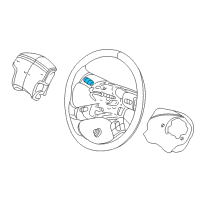 OEM GMC Envoy XL Auxiliary Heater & Air Conditioner Blower Control Switch Assembly Diagram - 1999499