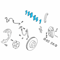 OEM Toyota 86 Front Pads Diagram - SU003-07217