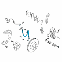 OEM 2019 Toyota 86 Brake Hose Diagram - SU003-06806