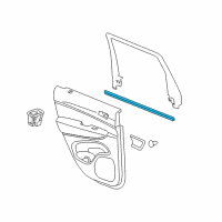 OEM 2015 Dodge Durango WEATHERSTRIP-Rear Door Belt Inner Diagram - 55399164AB