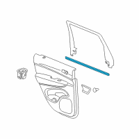 OEM 2021 Dodge Durango WEATHERSTRIP-Rear Door Belt Inner Diagram - 55399164AB