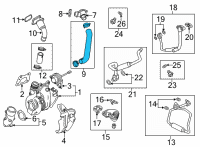 OEM Cadillac CT4 HOSE-CHRG AIR BYPASS VLV Diagram - 12719723