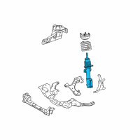 OEM 2005 Ford Mustang Strut Diagram - 9R3Z-18124-G